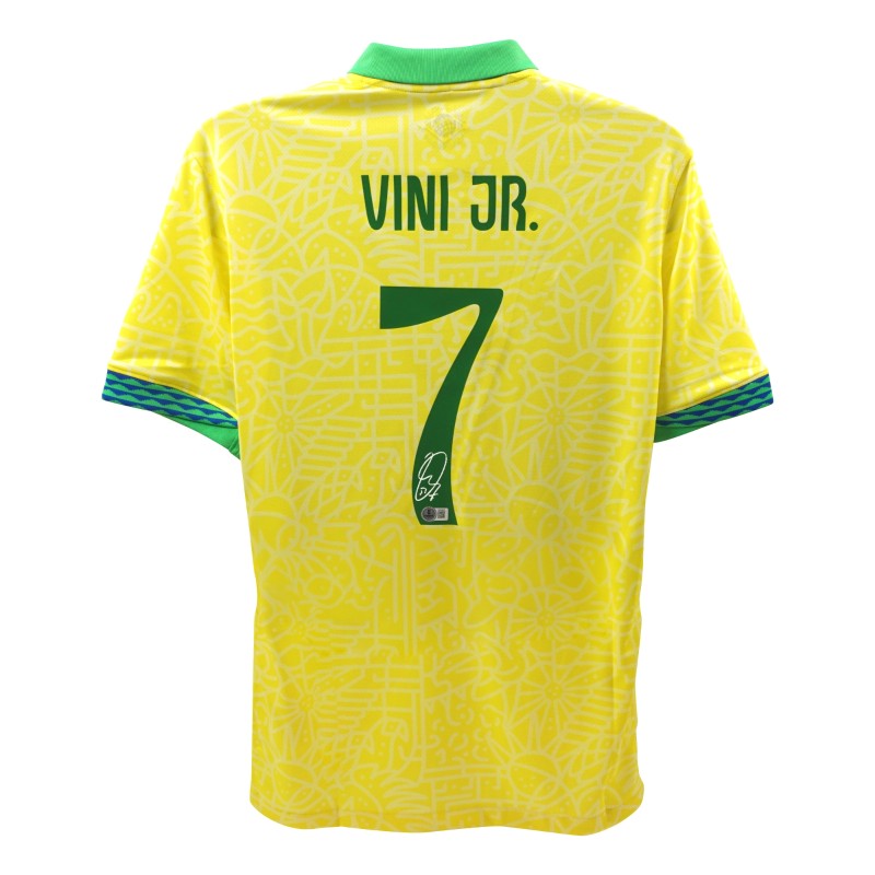 Replica della maglia del Brasile firmata da Vinicius Jr