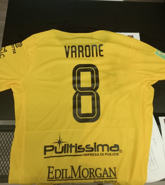 Varone's Match-Worn Shirt, Sestri Levante vs Ascoli 2025 - "Earth Day" Special Patch