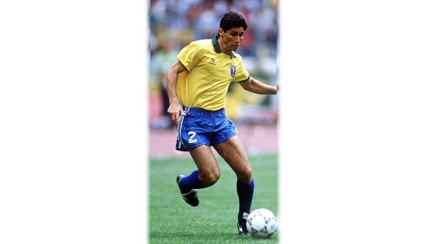 Jorginho's Brazil Worn Shirt, World Cup 1990