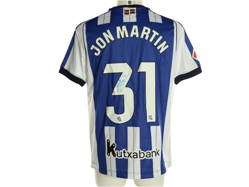 Jon Martin's Signed Unwashed Shirt, Real Sociedad vs Real Betis 2026