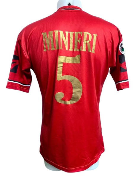Minieri's Lazio vs Ascoli Match-Worn Shirt, 2006