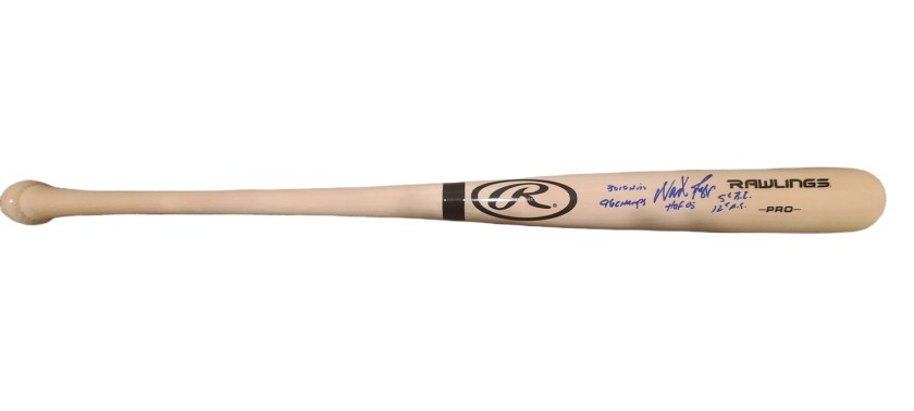 Wade Boggs Signed Rawlings Baseball Bat