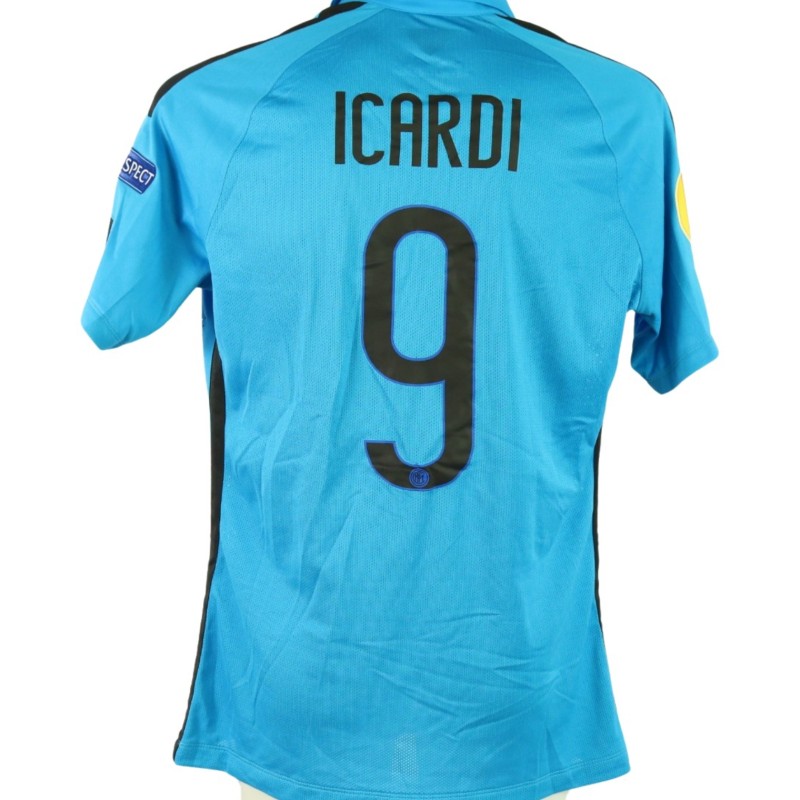 Icardi's Inter Milan Match-Issued Shirt, Europa League 2014/15