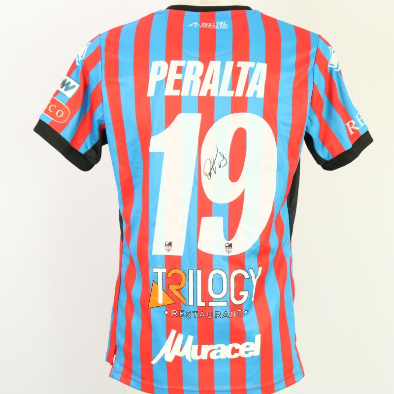 Peralta's unwashed Signed Shirt, Catania vs Giugliano 2024 
