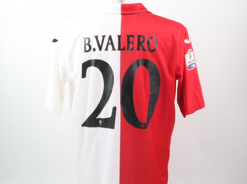 Borja Valero's Official Fiorentina Signed Shirt, 2012/13 - CharityStars