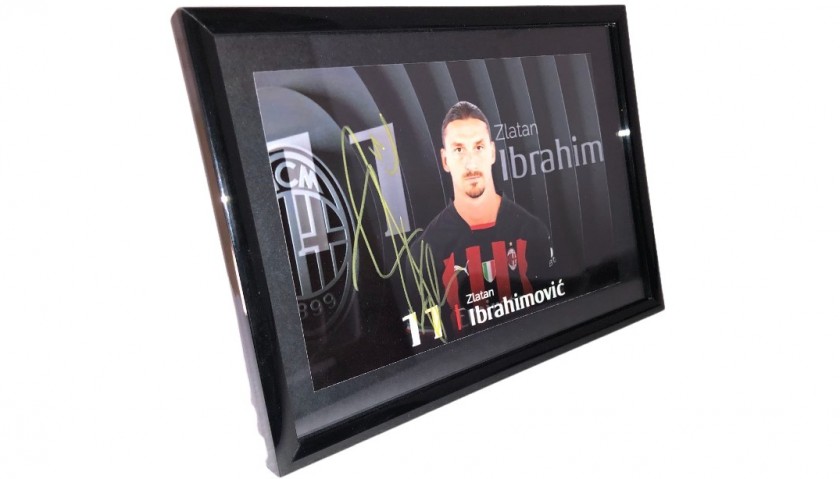 Zlatan Ibrahimovic Signed Postcard