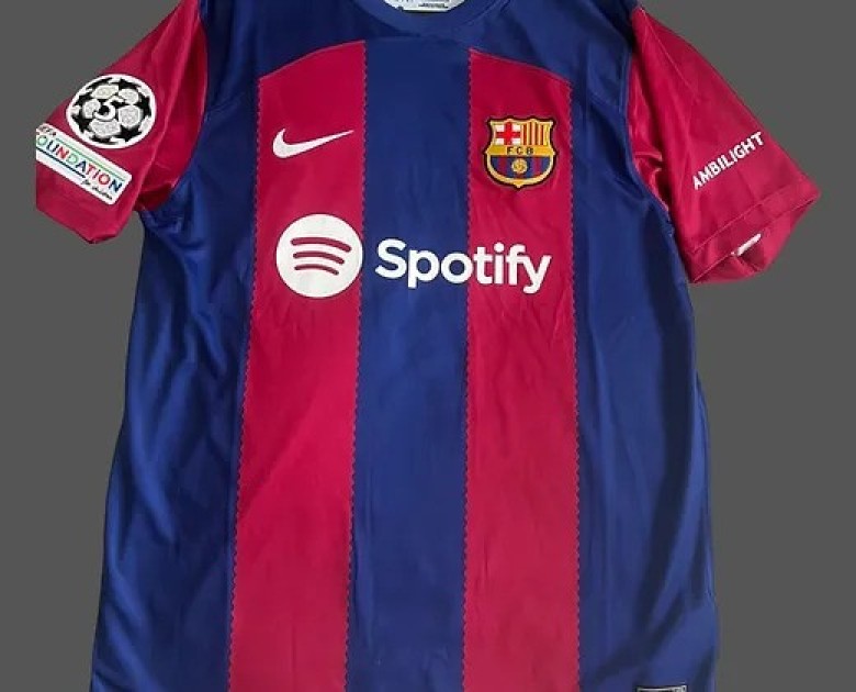 Lamine Yamal's FC Barcelona 2023/24 Signed Shirt - CharityStars