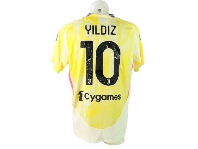 Yildiz's Juventus Match-Issued Shirt, Serie A 2024/25