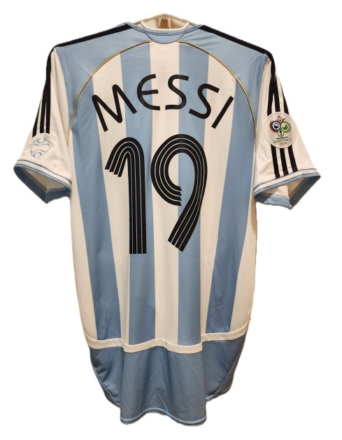 Messi's Argentina 2006 World Cup Player Issued Shirt