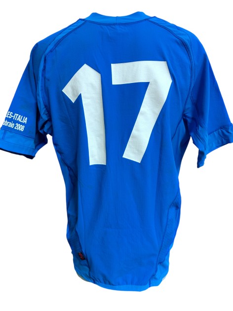 Maglia Lo Cicero unwashed Galles vs Italia, Sei Nazioni 2008