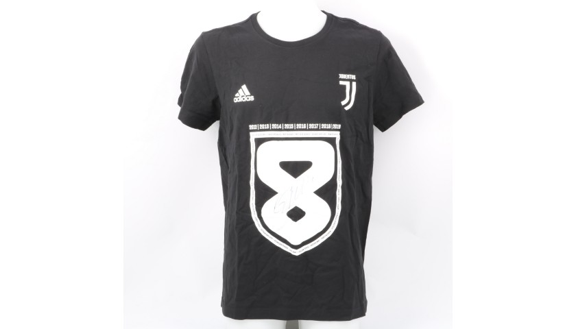 Juventus Scudetto W8NDERFUL T-Shirt - Signed by CR7