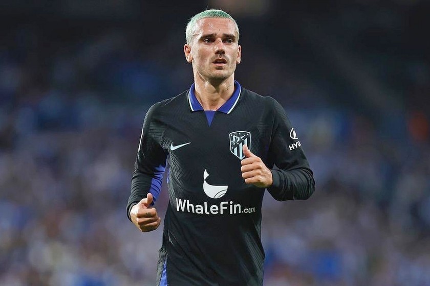 Griezmann's Atletico Madrid Match Shirt, 2022/23