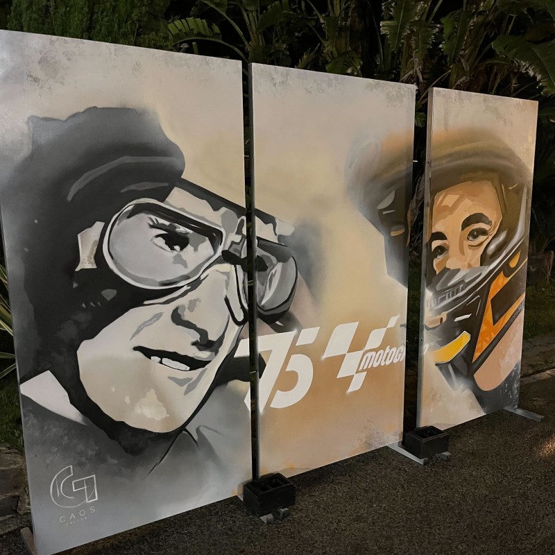 3 pezzi MotoGP™ 75th Anniversary Artwork by Caos