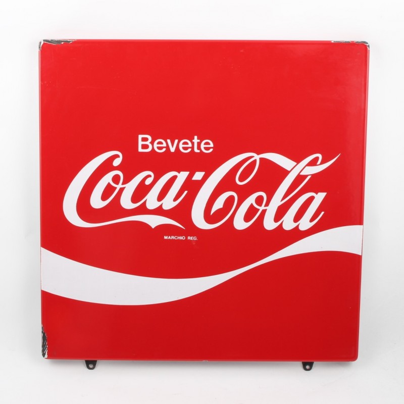 "Coca Cola" 1970s advertising banner
