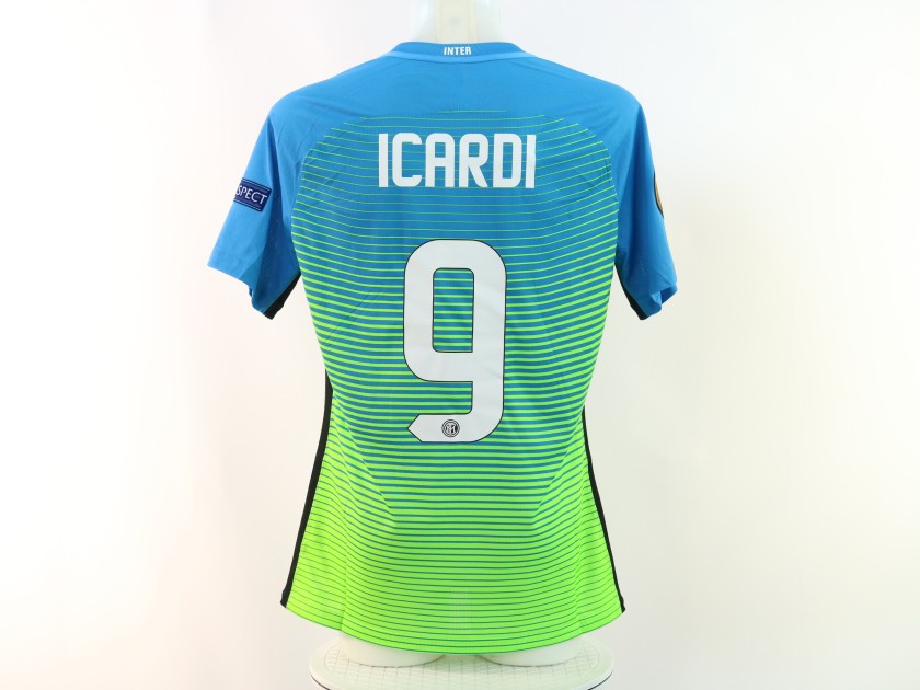 Icardi's Inter Issued Shirt, Europa League 2016/17