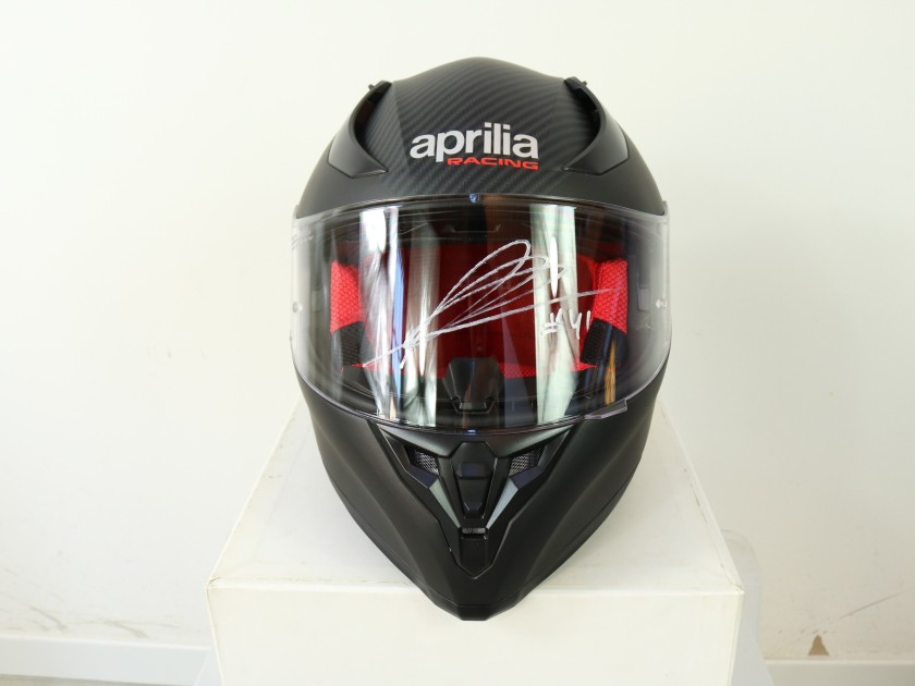 Casco integrale Aprilia Moto GP autografato da Espargarò