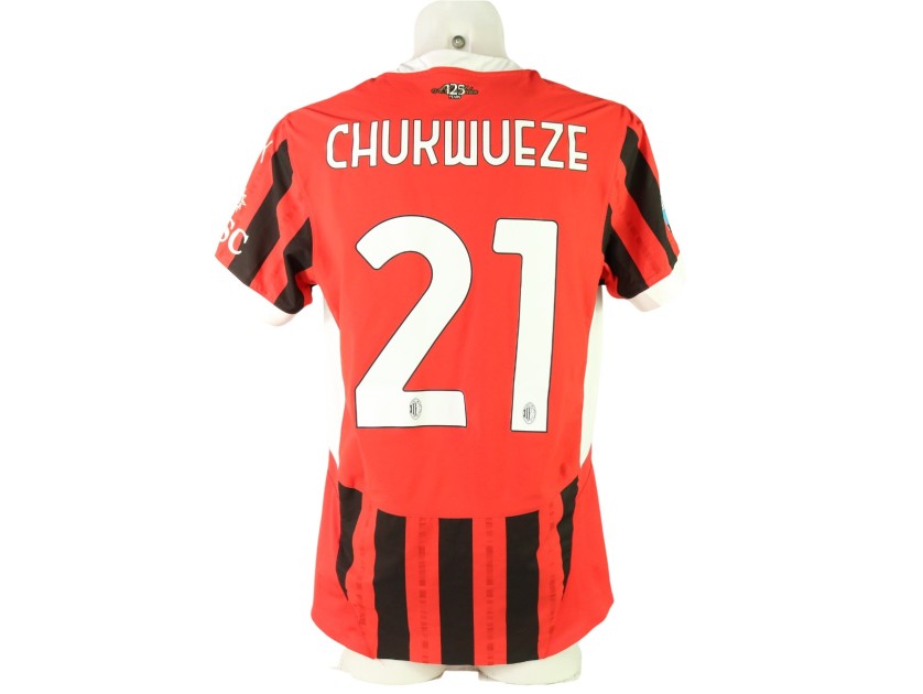 Chukuwueze's Match-Worn Shirt Milan vs Venezia 2024