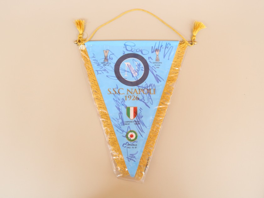 Official Napoli Pennant - Signed by the Players