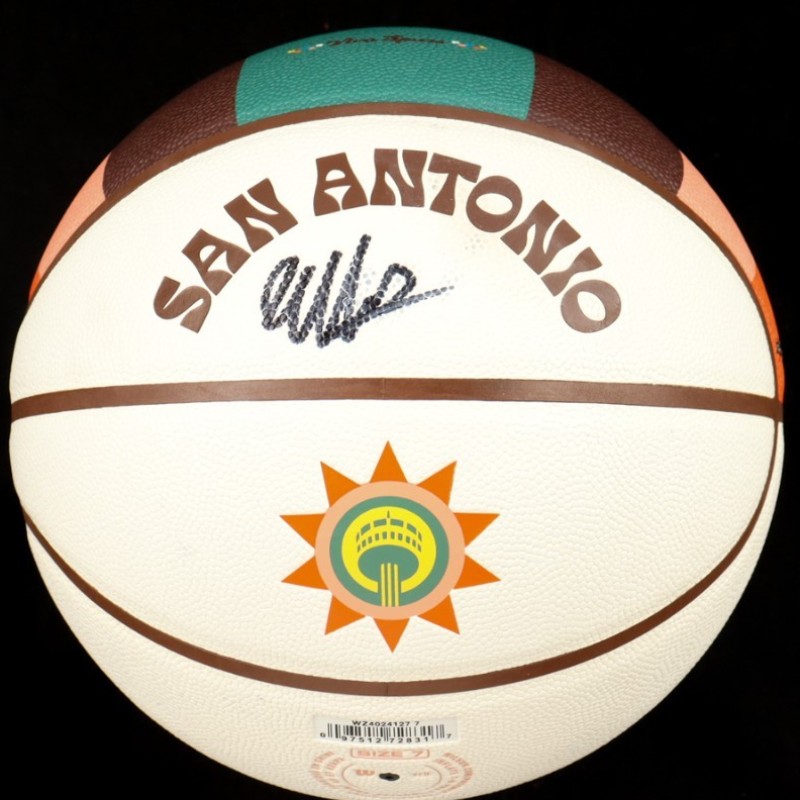 Pallone da basket NBA Victor Wembanyama - Autografato