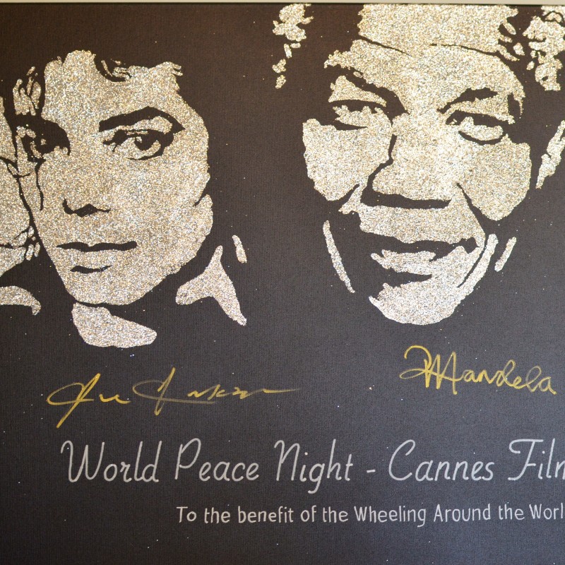 "Michael Jackson, Nelson Mandela and John Lennon" by Erik Black Painting