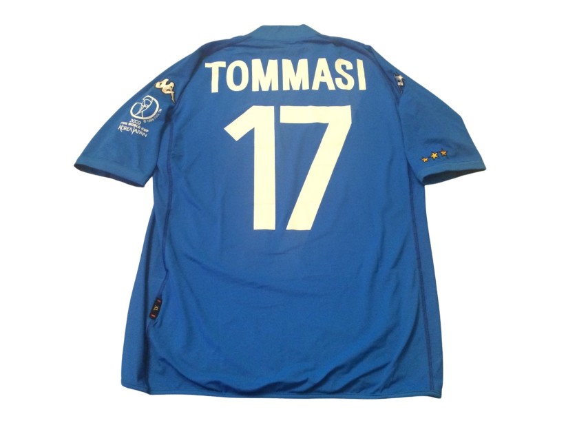 Tommasi's Italy Match-Worn Shirt, WC 2002