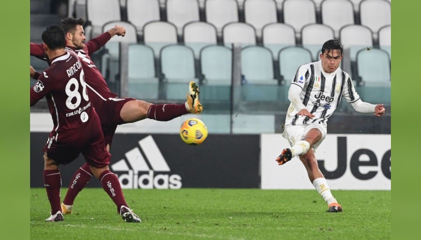 Dybala's Signed Match Shirt, Juventus-Torino 2020 
