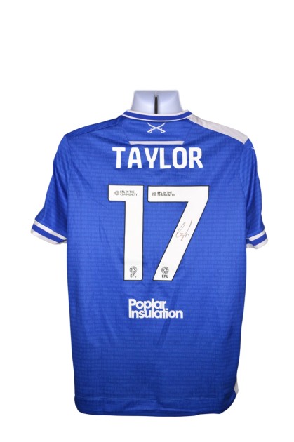 Taylor's Bristol Rovers EFL Sky Bet League One Signed Match Worn Shirt, vs Barnsley