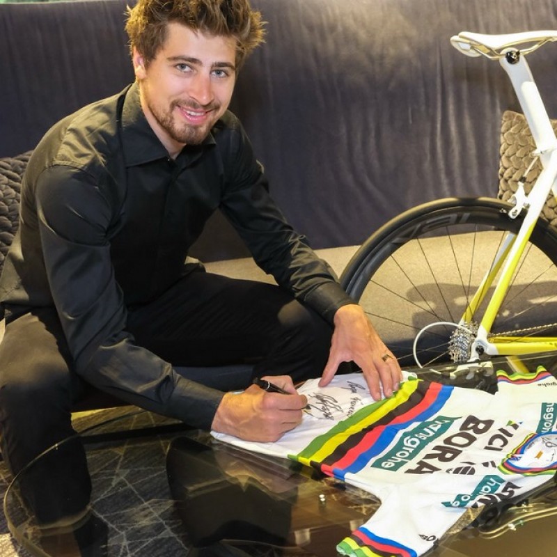 Peter Sagan's Signed Cycling Jersey Donated to Pope Francis