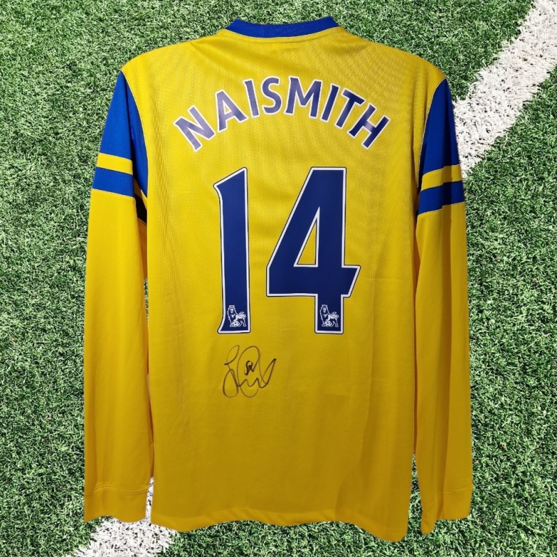 Steven Naismith Signed 2013-14 L/S Everton Third Football Shirt COA
