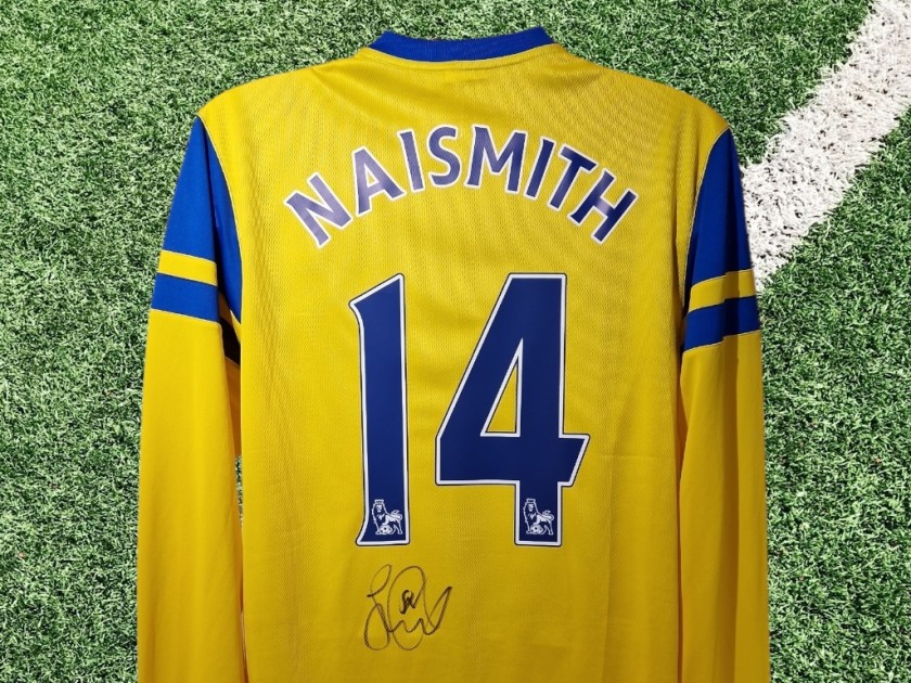 Steven Naismith Signed 2013-14 L/S Everton Third Football Shirt COA