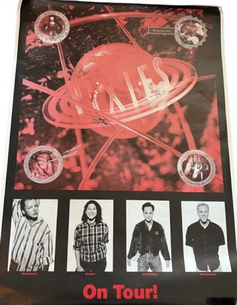 Poster promozionale autografato dai Pixies 