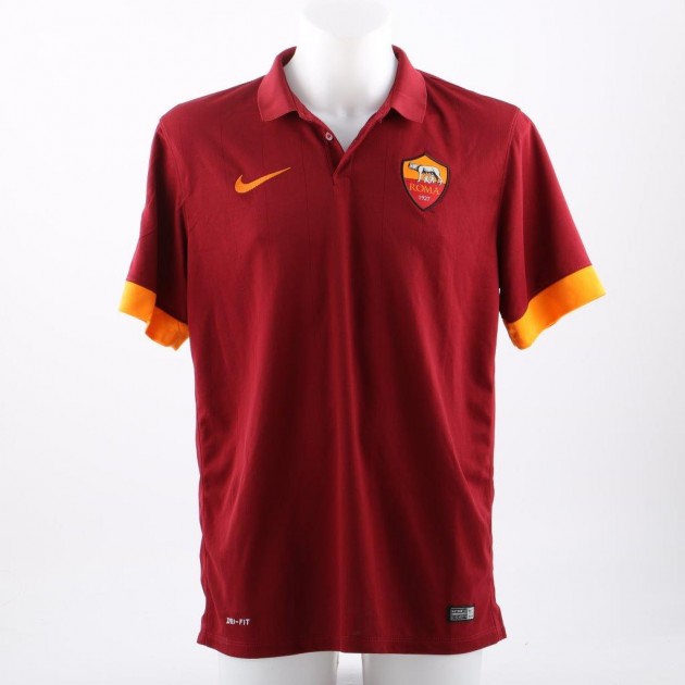 Official replica Totti Roma shirt, Serie A 2014/2015 - signed