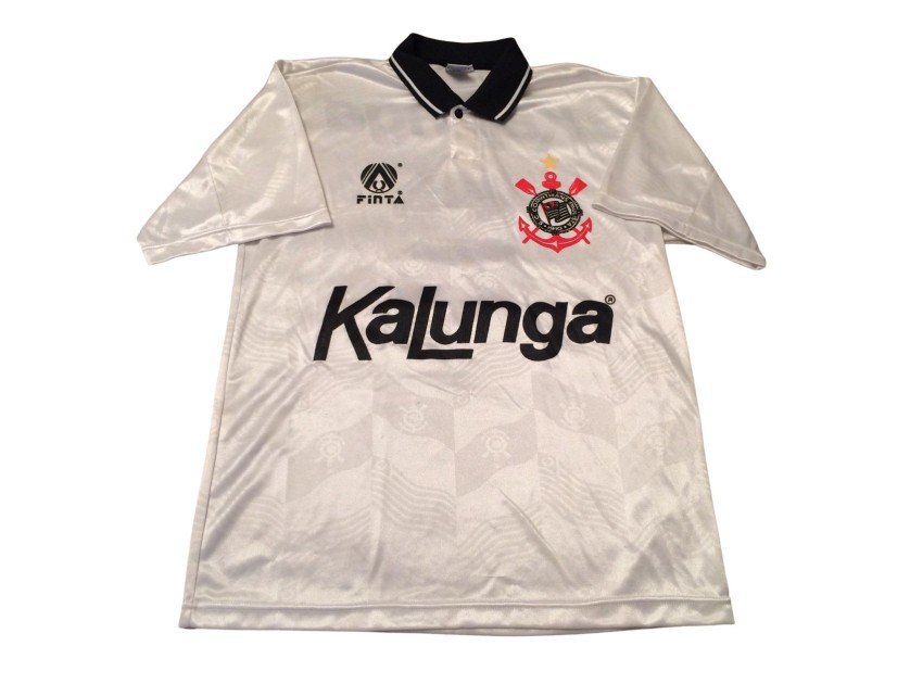 Branco's Corinthians Match Worn Shirt, 1986