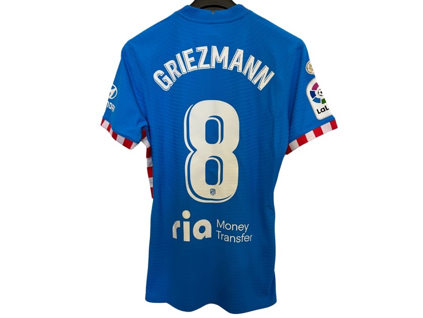 Griezmann's Atletico Madrid Match Shirt, 2021/22