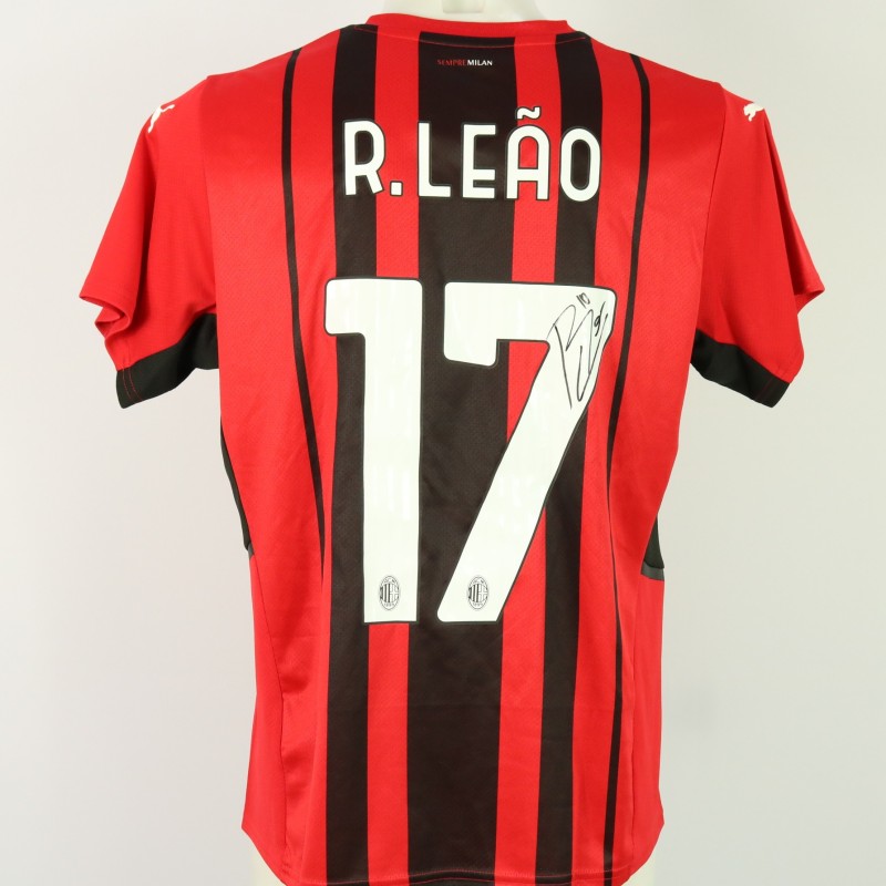 Maglia ufficiale Rafa Leao Milan, 2021/22 - Autografata