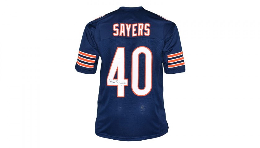 : Bears Gale Sayers Autographed Blue Jersey PSA/DNA