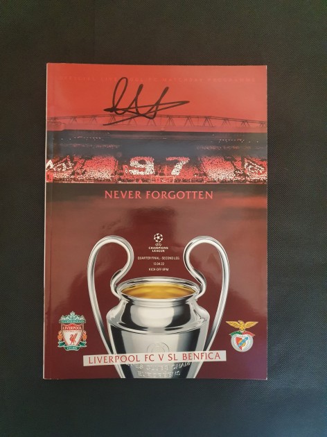 Programma Champions League 2021/22 autografato da Trent Alexander-Arnold 