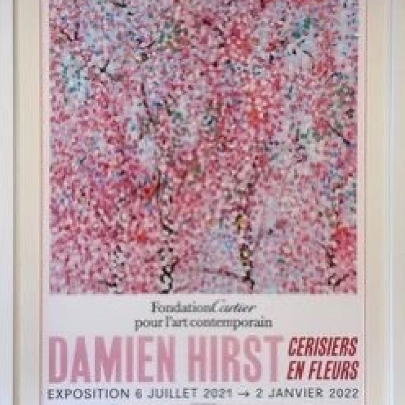 Damien Hirst "Cherry Blossoms" Fondation Cartier Paris 2021 Poster