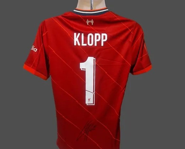 Jürgen Klopp's Liverpool 2021/22 Signed FA Cup Official Shirt ...