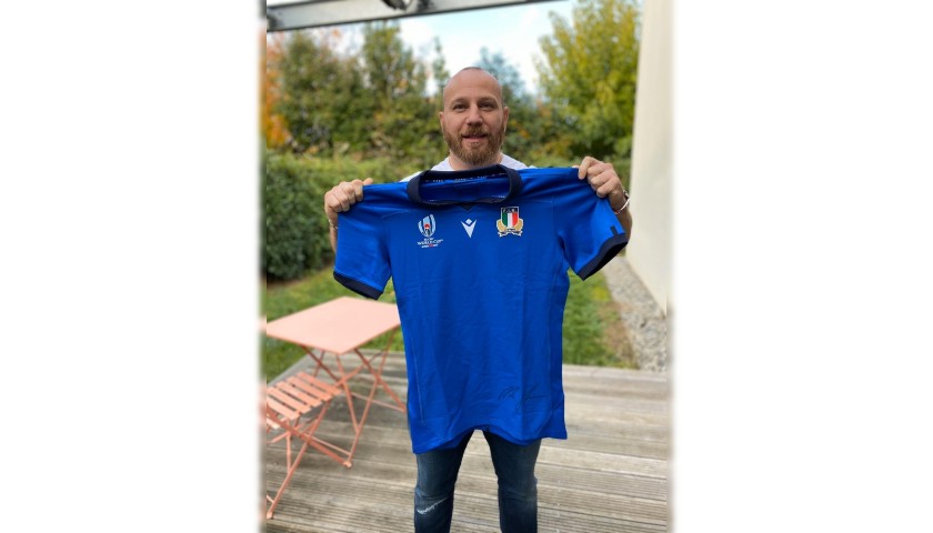 Ghiraldini's Italy Signed Rugby Kit, Italy-New Zealand 2019