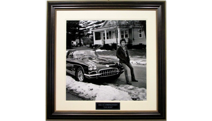 Bruce Springsteen "First Corvette" in New Jersey Vintage Photograph