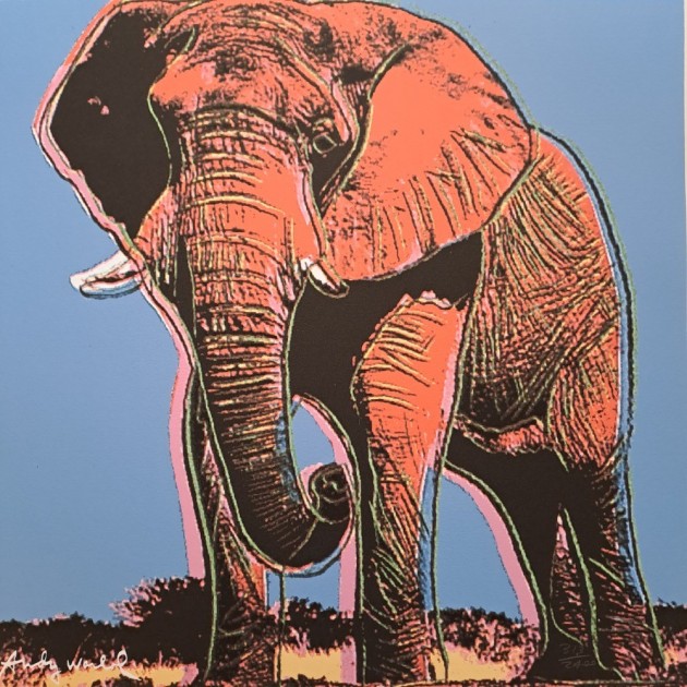 "Elephant" Lithograph Signed by Andy Warhol 