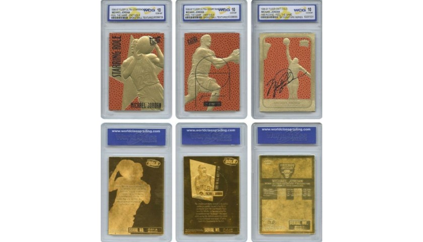 Set of Six Michael Jordan Official Licensed Cards