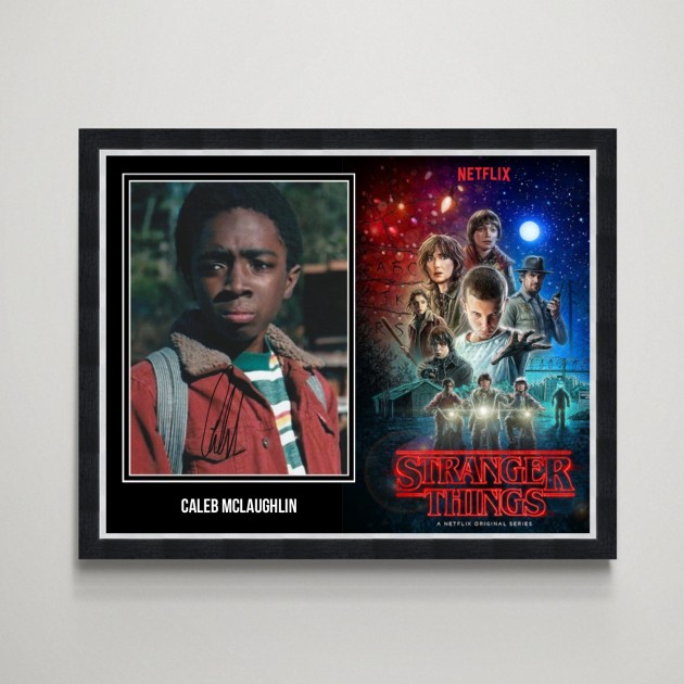 Caleb McLaughlin Signed Stranger Things Display - CharityStars