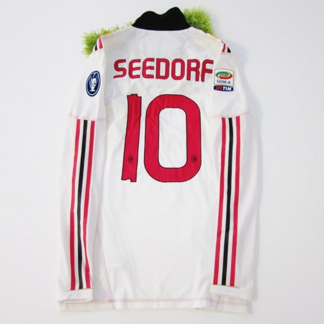Seedorf match issued/worn shirt, "Berlusconi Anniversary" model, Chievo-Milan 10/11