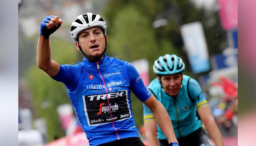 Blue Jersey, Giro d'Italia 2019 - Signed by Giulio Ciccone