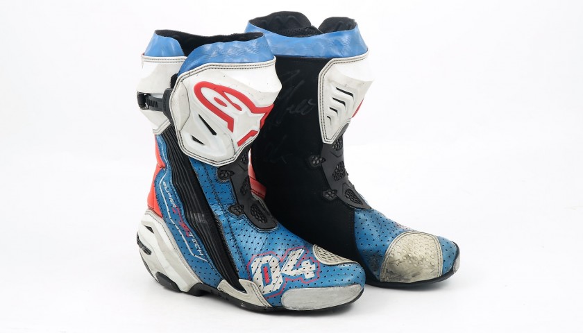 Dovizioso's 2017 Worn and Signed MotoGP Boots