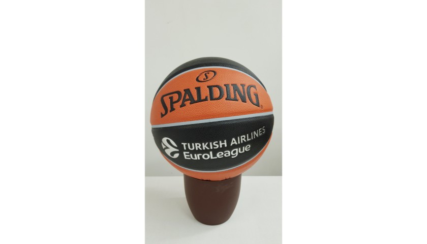 Pallone Spalding autografato da Carlton Myers
