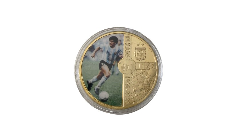 La moneta di Maradona è realtà, ma non in Argentina