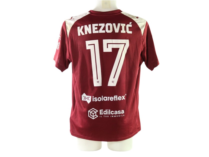 Knezovic's Unwashed Shirt, Salernitana vs Foggia 2025 - Carlo Ricchetti Special Patch